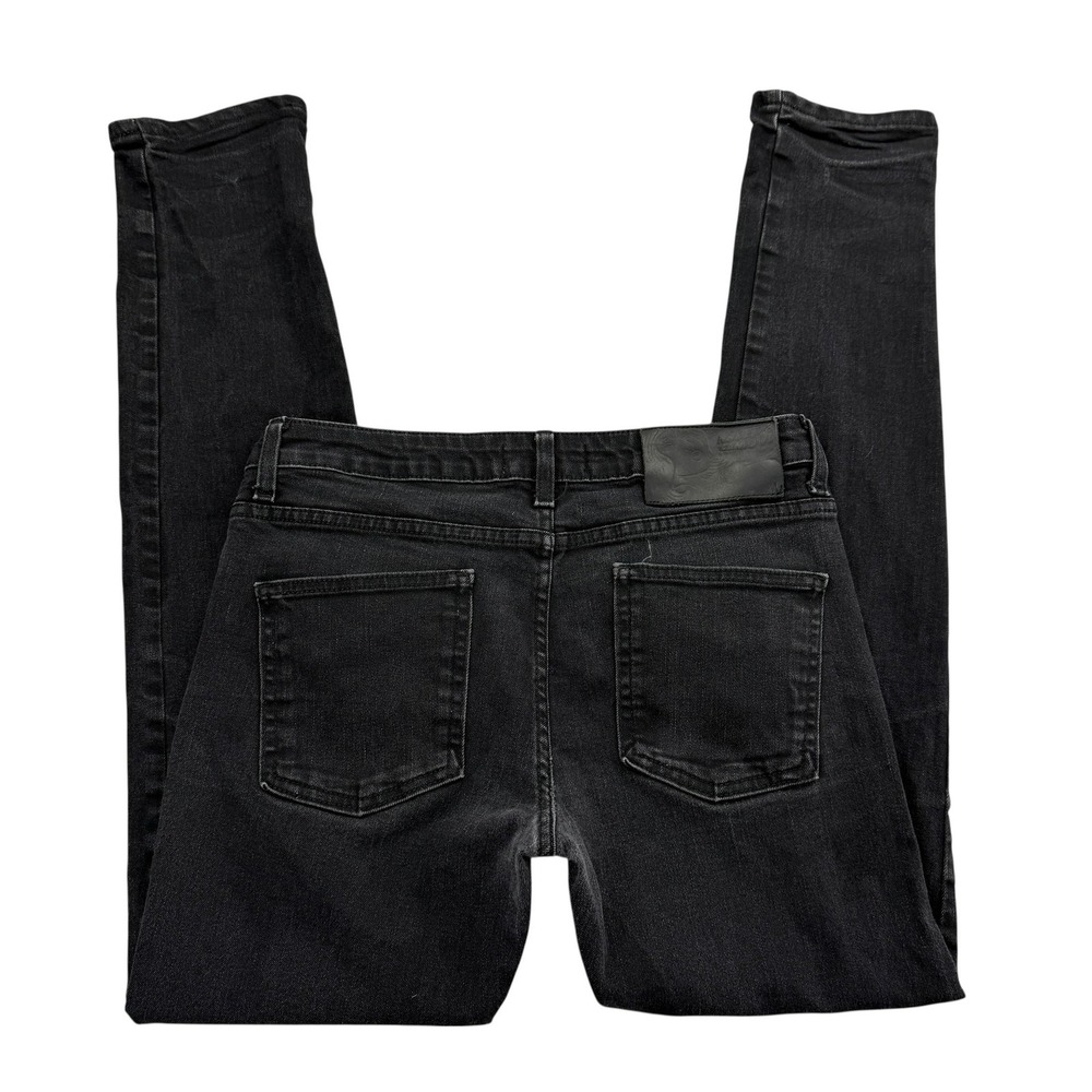 Naked & Famous Denim Jeans Mens 33 X 32 Black SuperSkinnyGuy Charcoal Wash